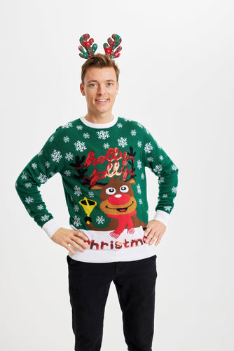 EB | Holly Jolly Christmas Weihnachts-Pullover Herren
