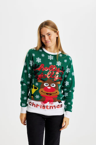 EB | Holly Jolly Christmas Weihnachtspullover Frauen