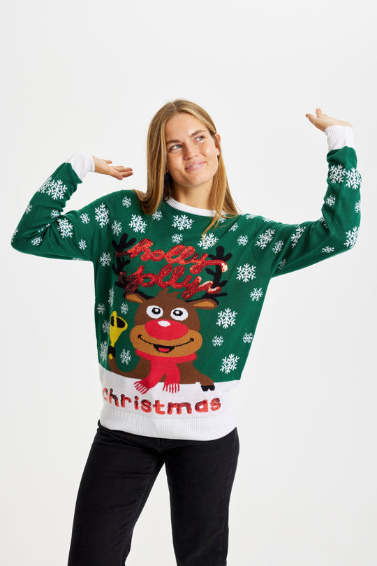 EB | Holly Jolly Christmas Weihnachtspullover Frauen