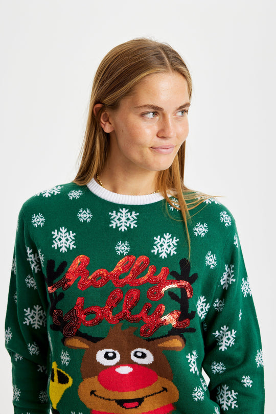 EB | Holly Jolly Christmas Weihnachtspullover Frauen