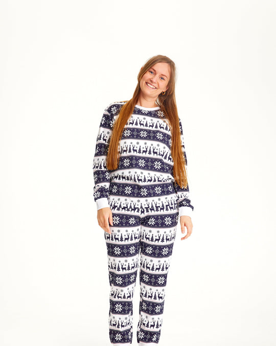 EB | Rentier Weihnachten Schlafanzug Navy Damen