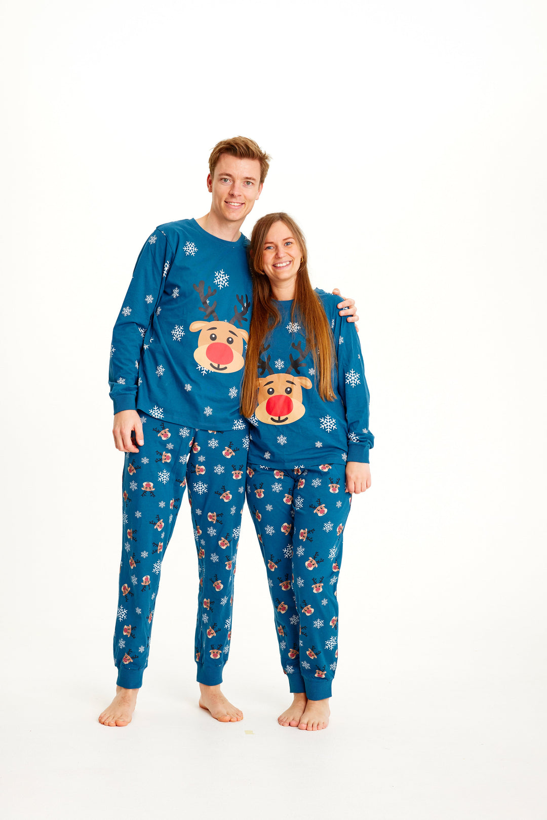 EB | Rudolfs Weihnachts-Pyjama Blau Damen