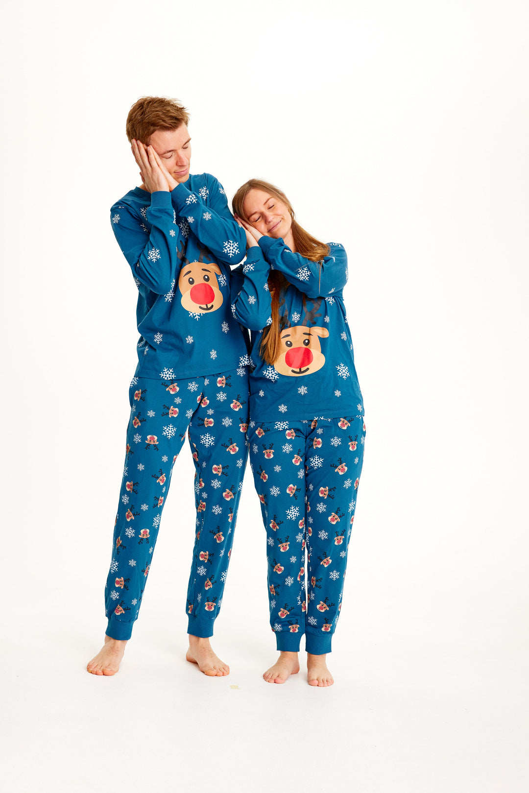 EB | Rudolfs Weihnachts-Pyjama Blau Damen