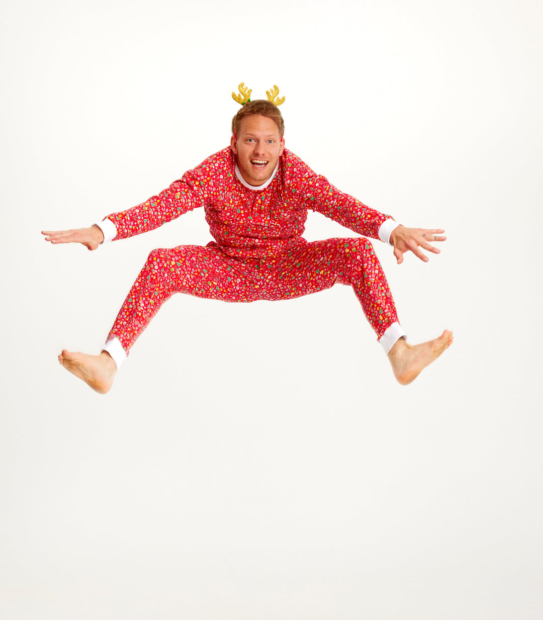 EB | Verrückte Weihnachts-Pyjamas Rot Herren