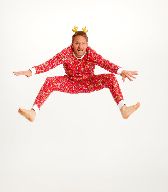 EB | Verrückte Weihnachts-Pyjamas Rot Herren