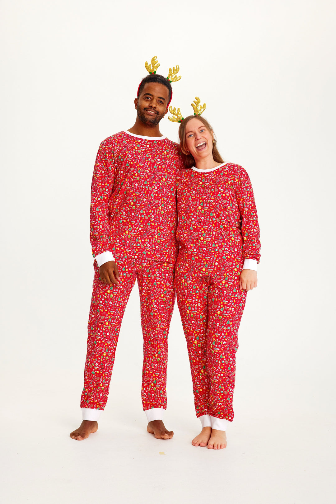 EB | Verrückte Weihnachts-Pyjamas Rot Frauen