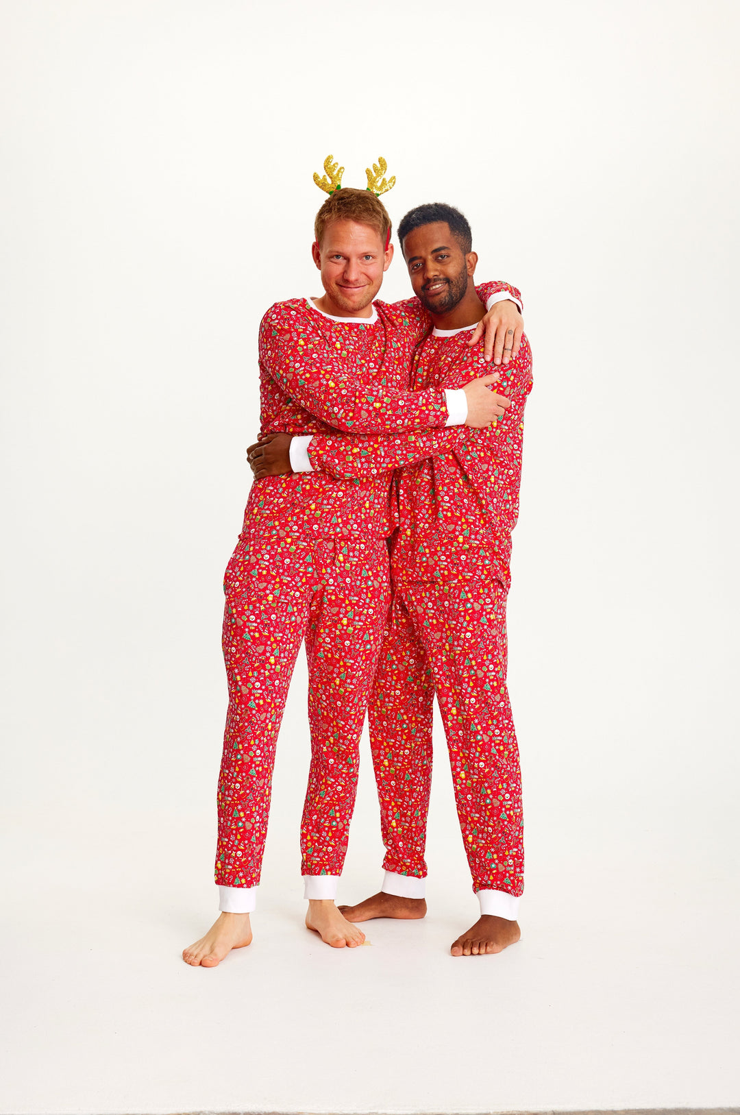 EB | Verrückte Weihnachts-Pyjamas Rot Herren
