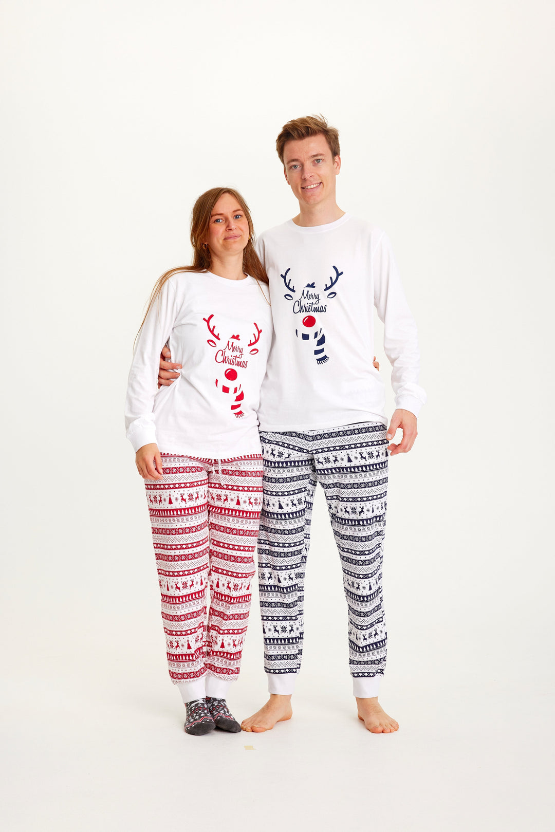 EB | Süße Weihnachten Schlafanzug Blau Männer