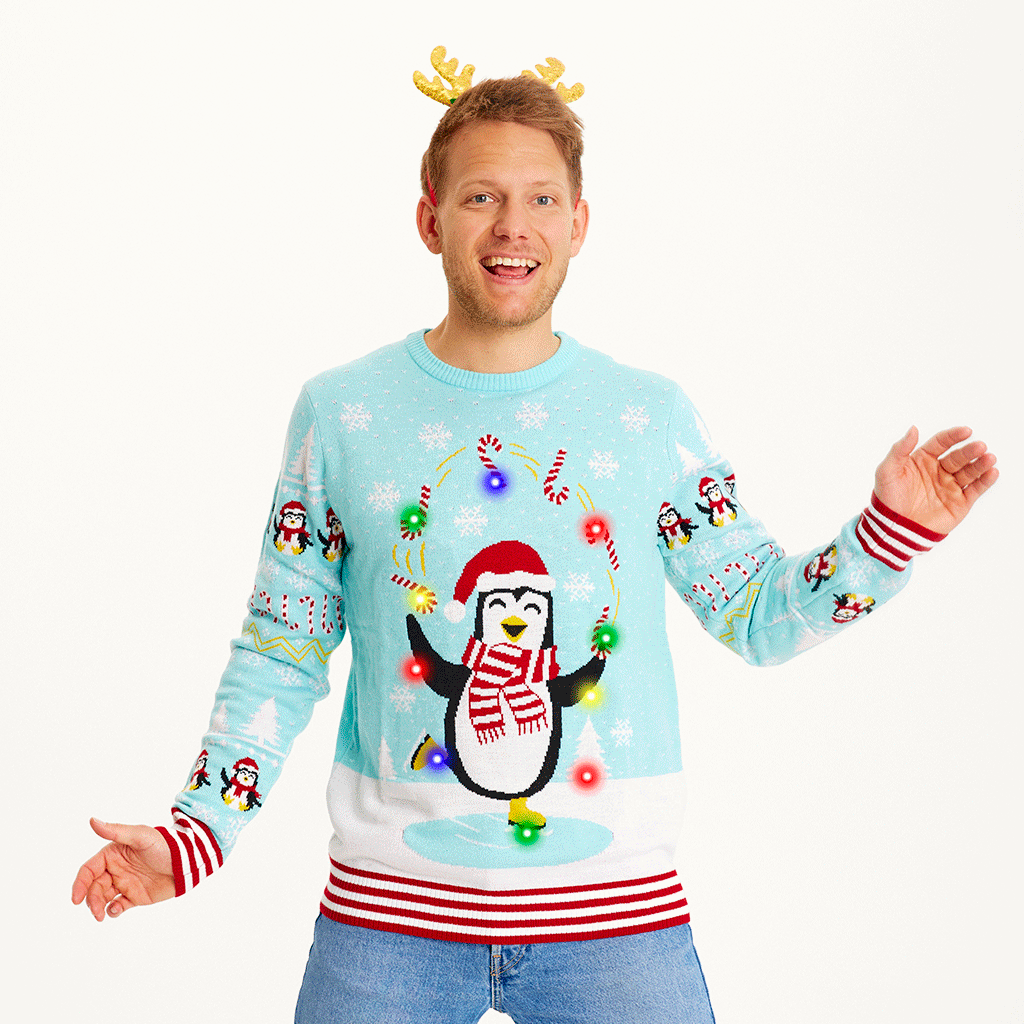 EB | Pingos Weihnachts-Pullover LED Männer
