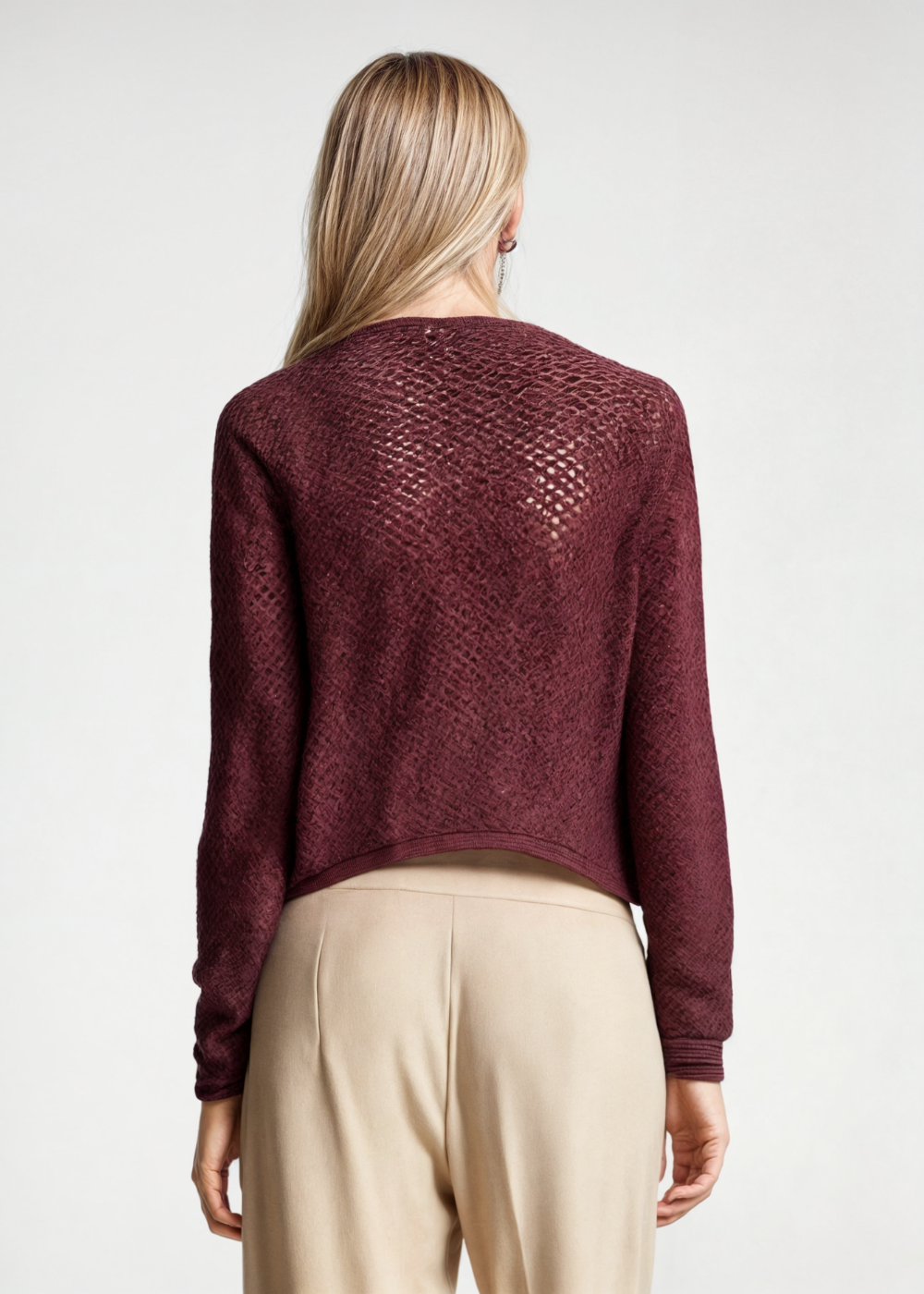 EB | Damen Strickjacke mit Knöpfen und weicher Textur