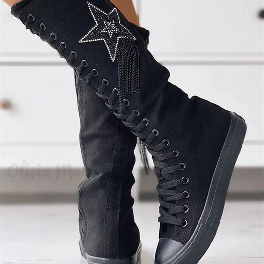 Schnürstiefel mit Quasten EB
