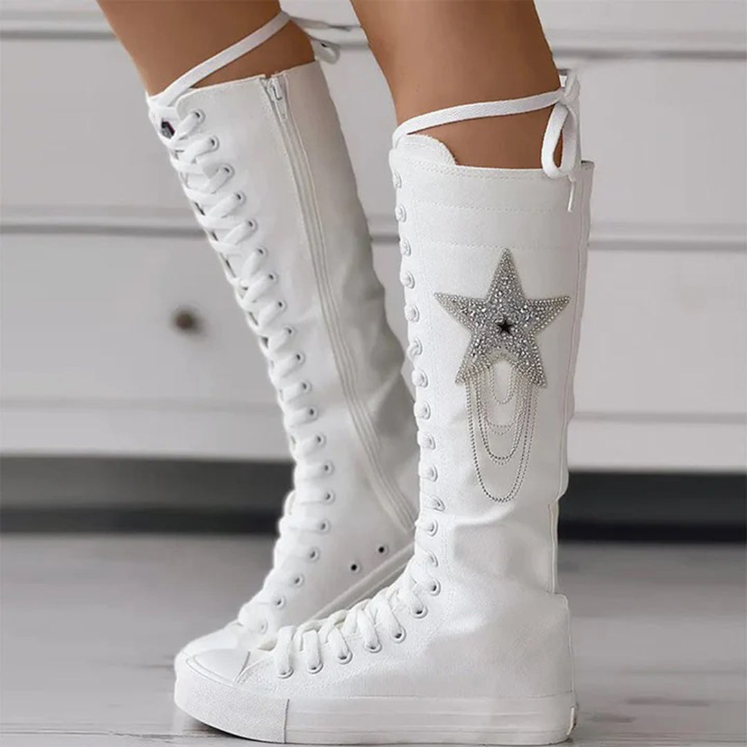 Schnürstiefel mit Quasten EB