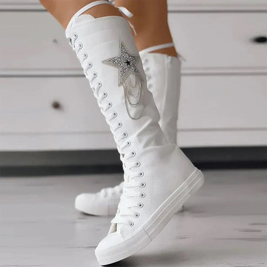Schnürstiefel mit Quasten EB