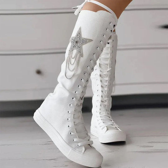 Schnürstiefel mit Quasten EB