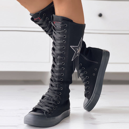 Schnürstiefel mit Quasten EB