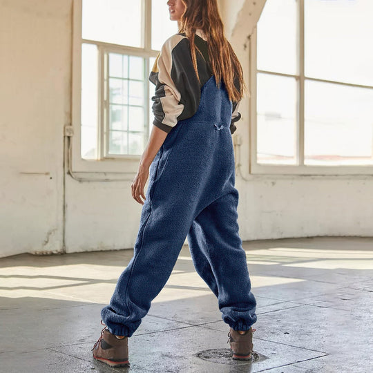 EB | Damen Fleece Overall Mit Verstellbaren Trägern Stylisch Und Bequem