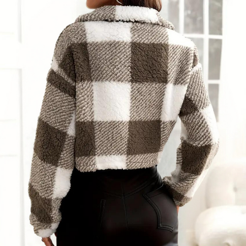 EB | Stilvolle Karierte Herbstjacke für Damen