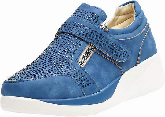 Shane Atmungsaktive Strass Reißverschuh Schuhe EB