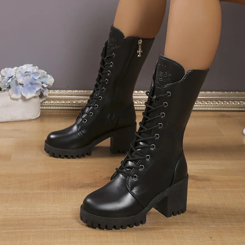 EB | Damen Schnürstiefel Combat Boots