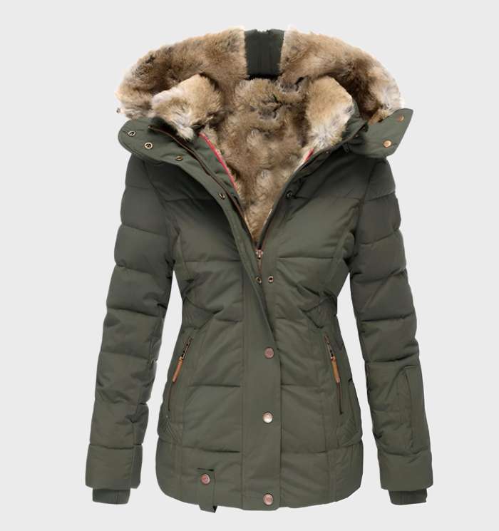 EB | Slim Fit Damen Winterjacke mit Kapuze