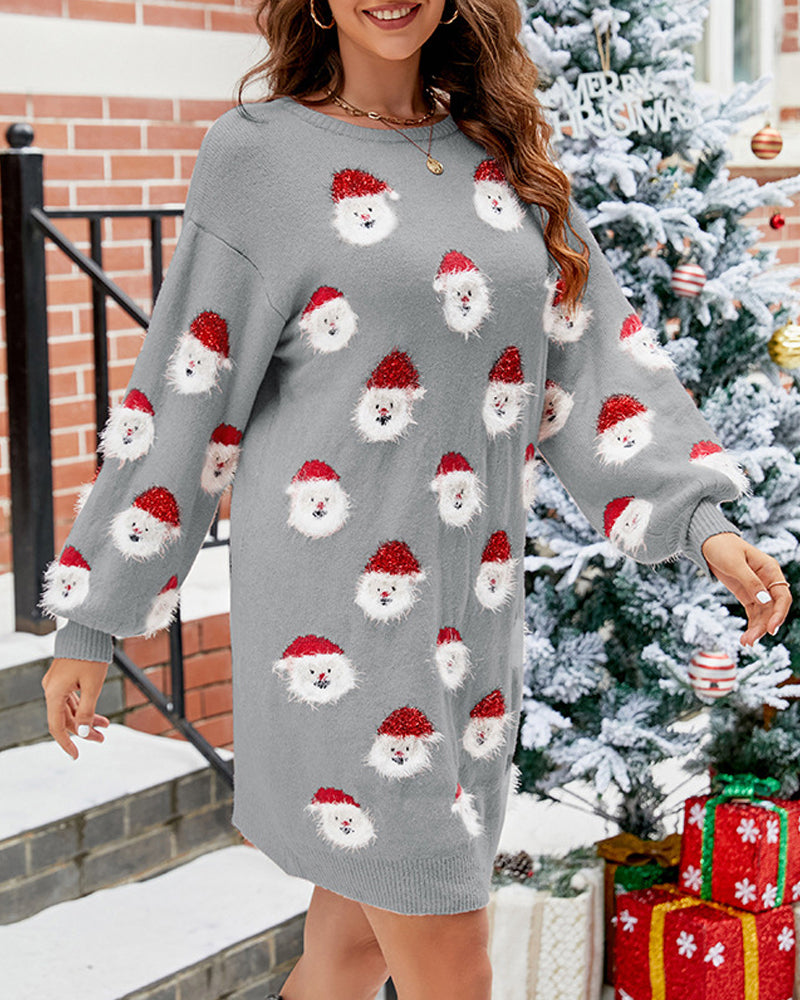 EB | Sweatkleid Damen Langarm Mehrfarbig
