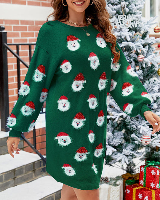EB | Sweatkleid Damen Langarm Mehrfarbig