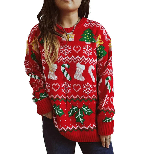 EB | Damen Strick Fein EB | mit Print
