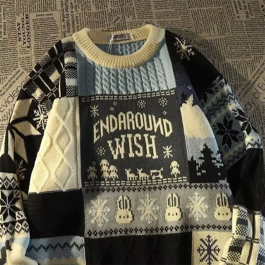 EB | Festival Weihnachtspullover mit langen Ärmeln - warmer & stylischer Pullover für Männer und Frauen