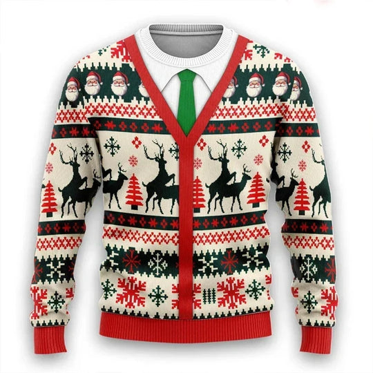 EB | 3D Weihnachtspullover - Warmer & Trendy Pullover für die Feiertage