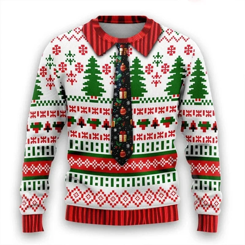 EB | 3D Weihnachtspullover - Warmer & Trendy Pullover für die Feiertage
