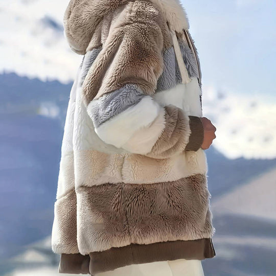EB | Winterfleecejacke mit Kapuze für Frauen