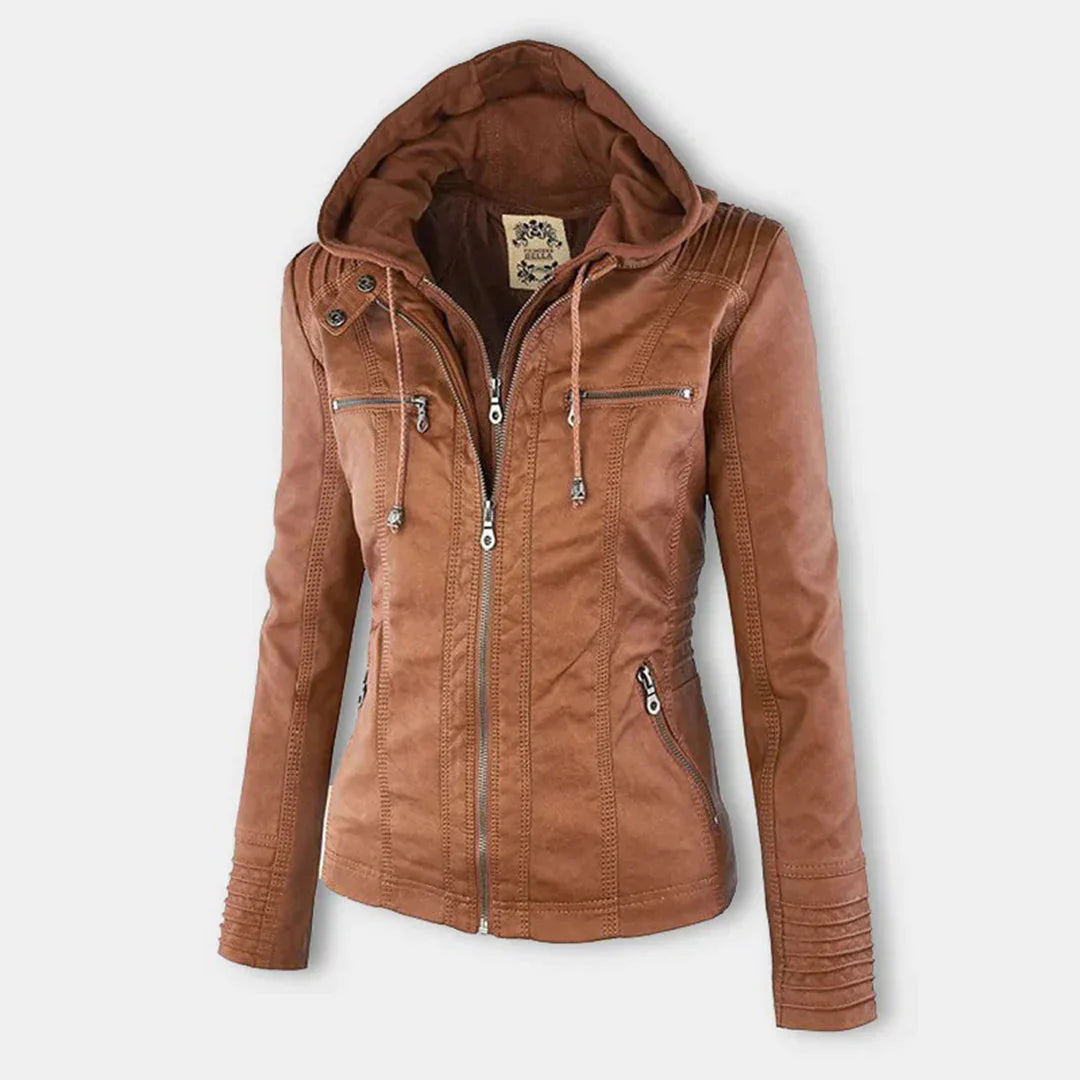 EB | Stilvolle Motorradjacke mit Kapuze