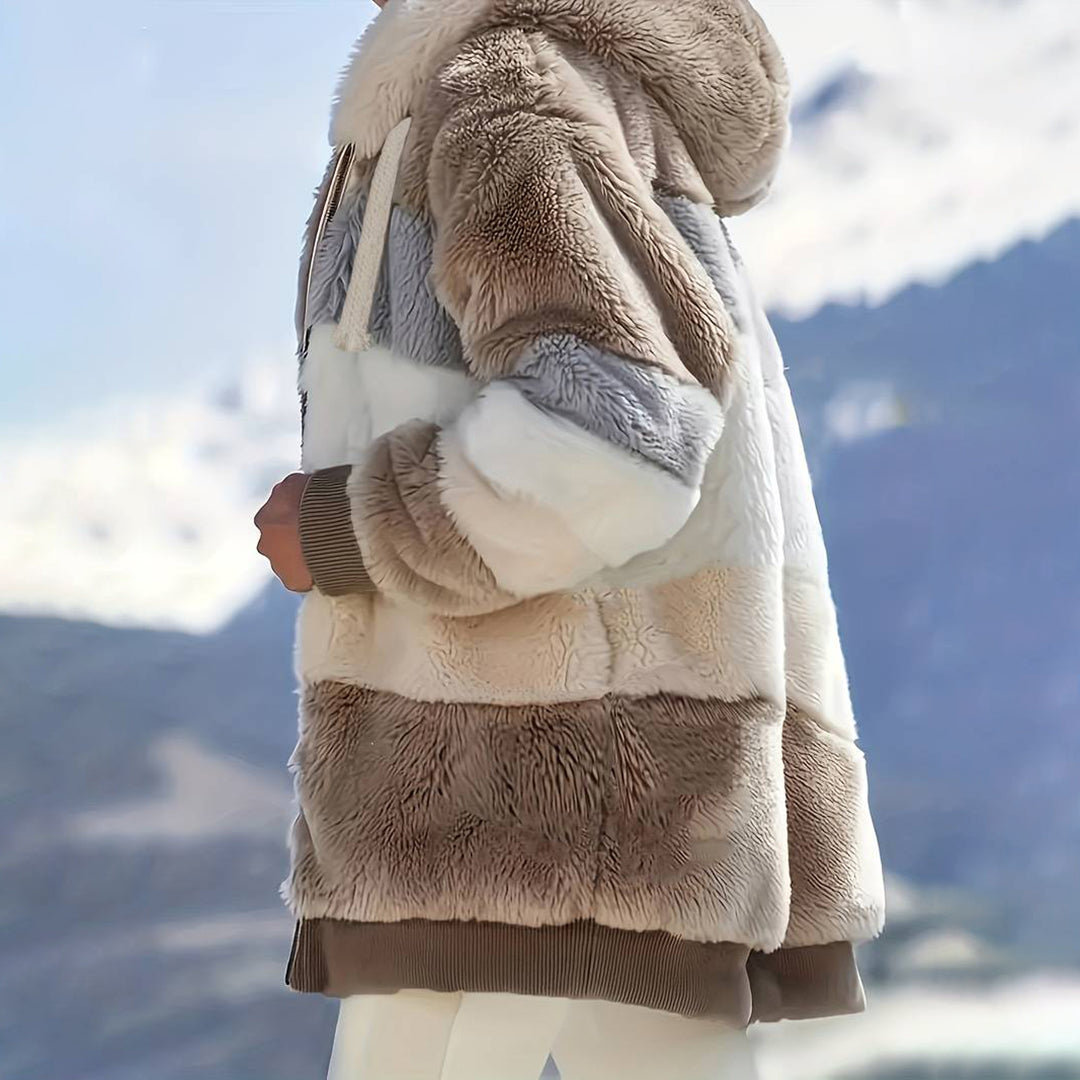 EB | Winterfleecejacke mit Kapuze für Frauen