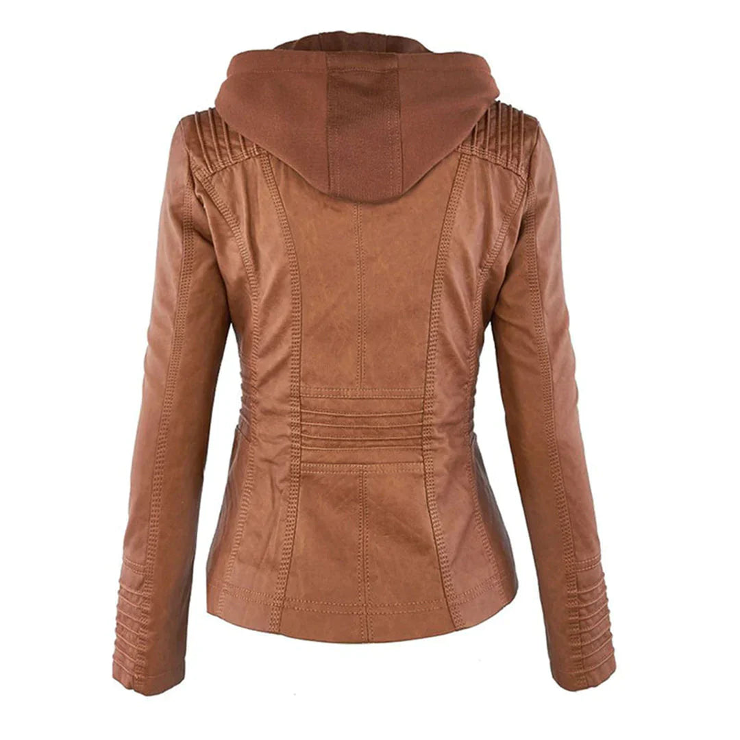 EB | Stilvolle Motorradjacke mit Kapuze