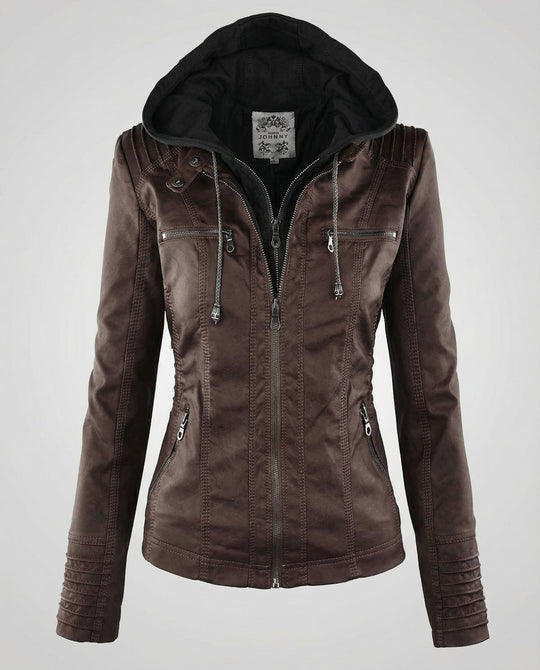 Wetterfeste Damenjacke Kapuze | EB
