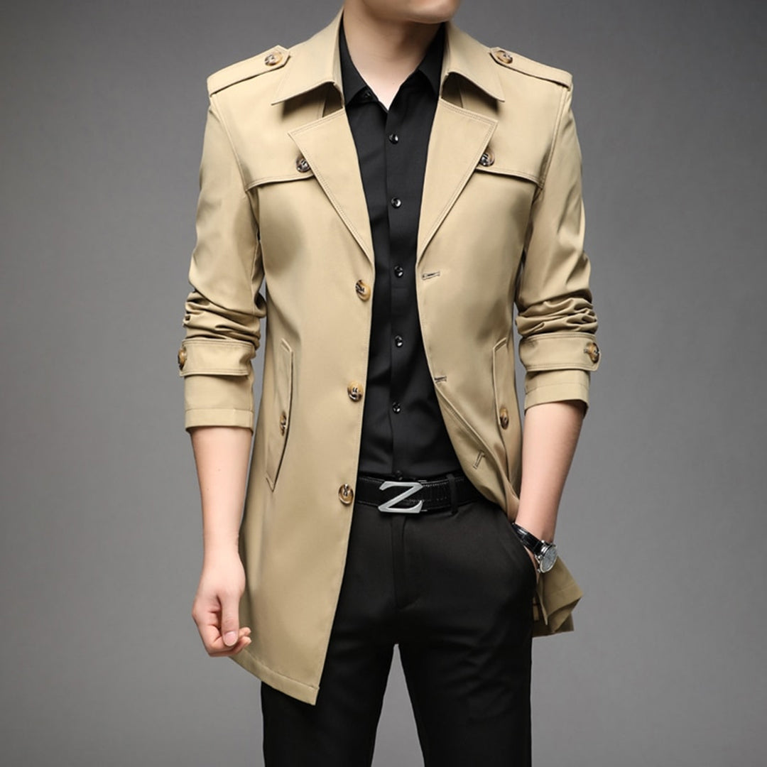EB | Herren Stilvoller Trenchcoat - Wasserdicht & Winddicht