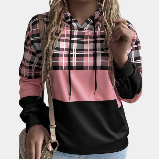 EB | Moderne Farbblock-Hoodie für Frauen Perfekt für den Herbst