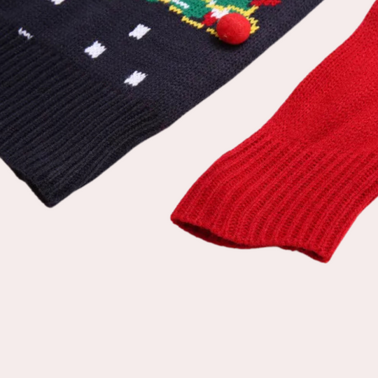 EB | Weihnachts-Pullover Frauen Fröhlicher Strick Weihnachts-Pullover