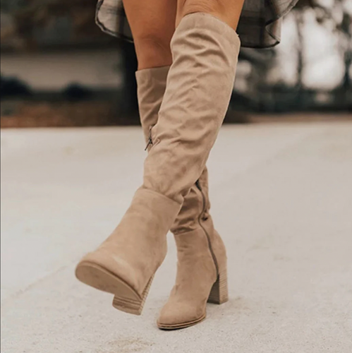 Kniestiefel | Blockabsatz | Mittelabsatz | Winterstiefel | Damenschuhe EB