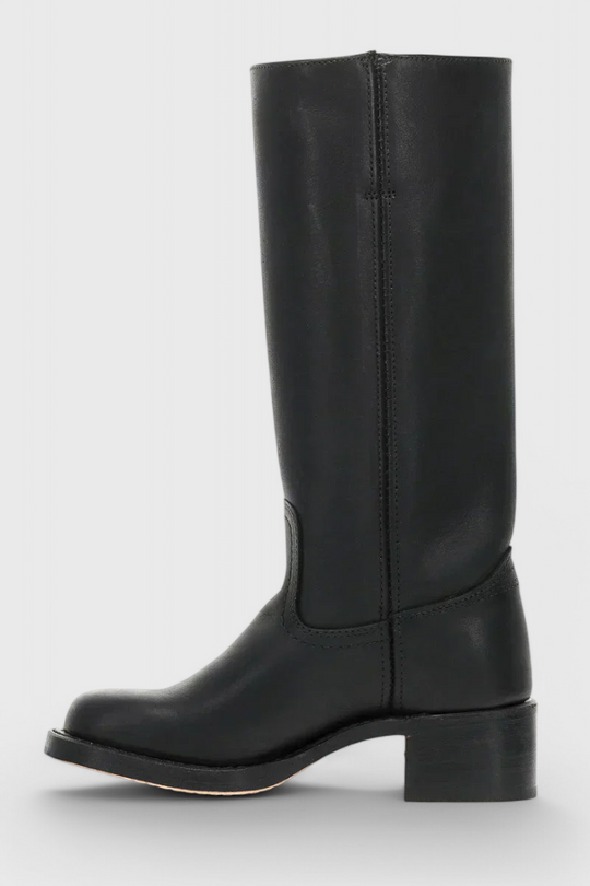 Kniehohe Stiefel | Niedriger Absatz | Breiter Absatz | Stiefel mit Absatz | Damenstiefel EB