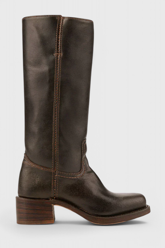 Kniehohe Stiefel | Niedriger Absatz | Breiter Absatz | Stiefel mit Absatz | Damenstiefel EB