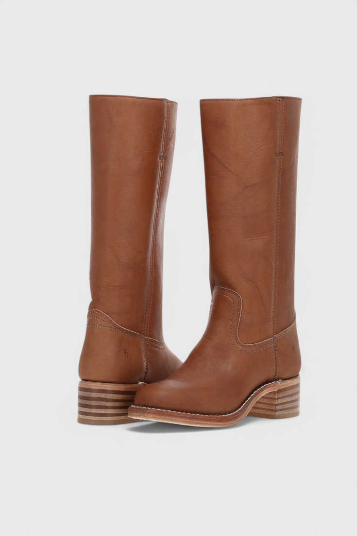 Kniehohe Stiefel | Niedriger Absatz | Breiter Absatz | Stiefel mit Absatz | Damenstiefel EB