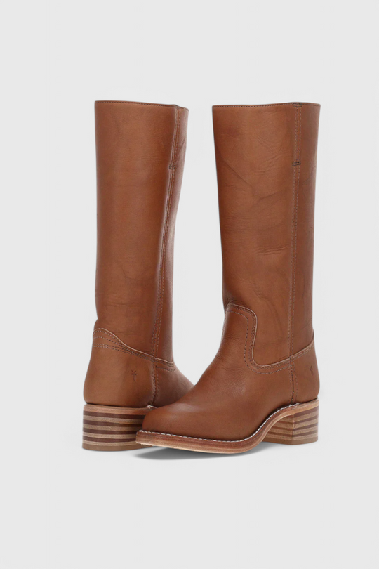 Kniehohe Stiefel | Niedriger Absatz | Breiter Absatz | Stiefel mit Absatz | Damenstiefel EB