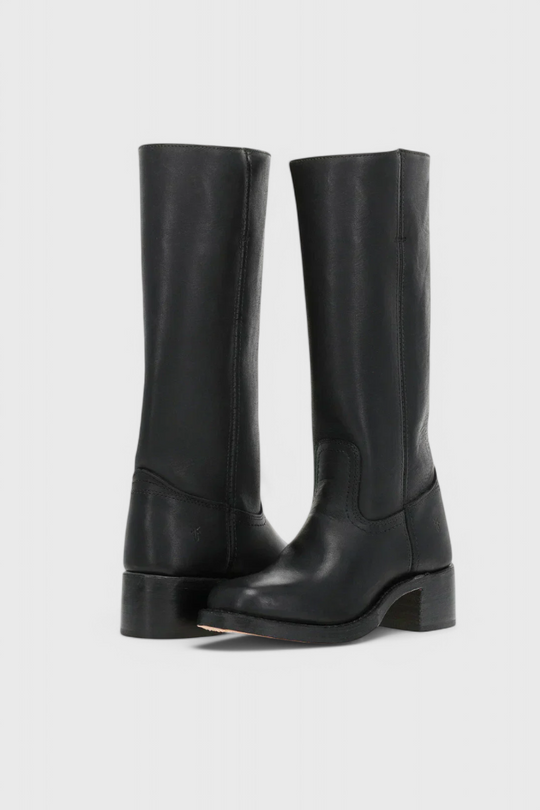 Kniehohe Stiefel | Niedriger Absatz | Breiter Absatz | Stiefel mit Absatz | Damenstiefel EB