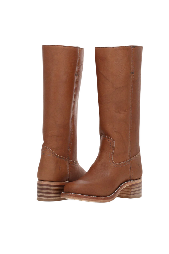 Knielange Stiefel - Damen Weite Wade Stiefel mit Blockabsatz EB