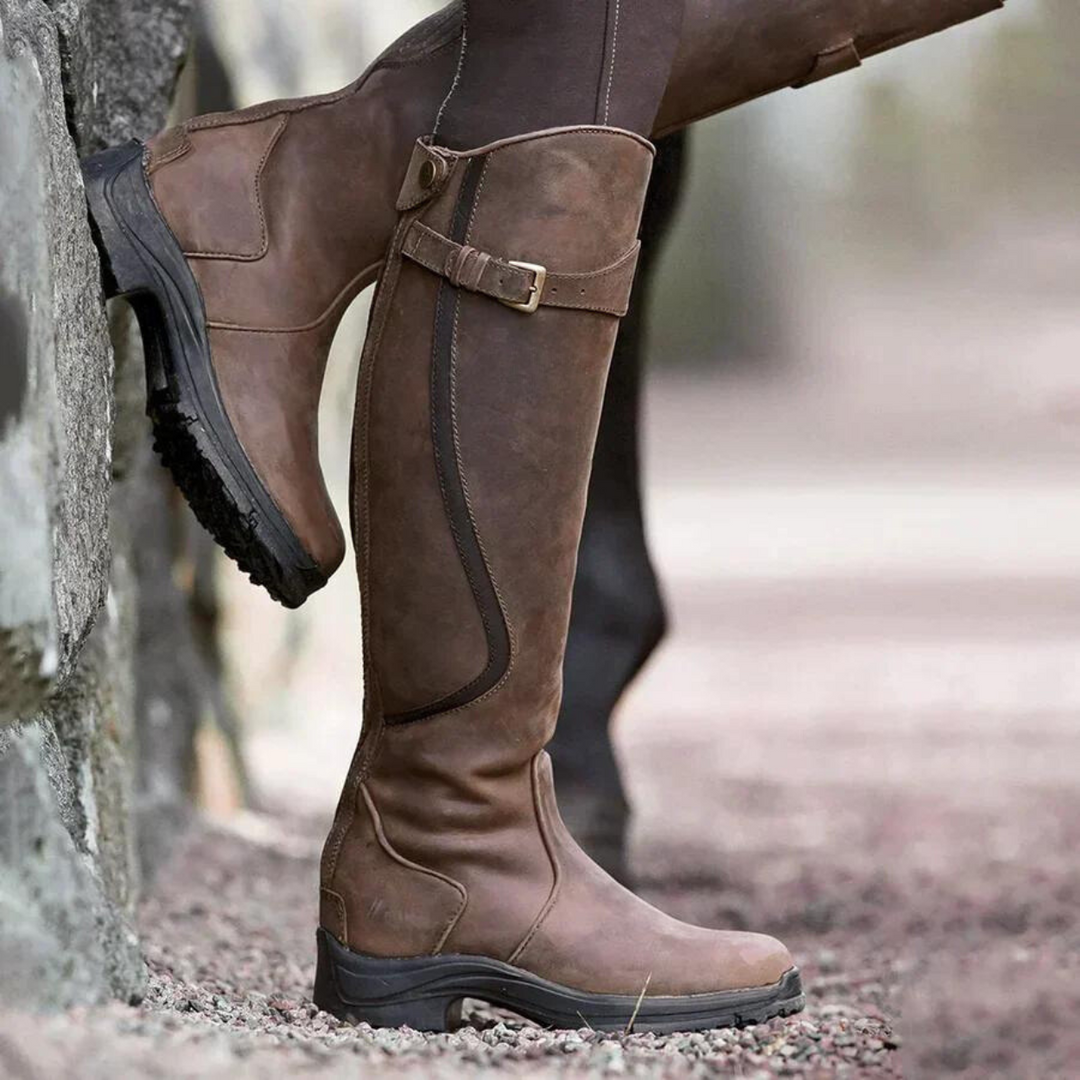 Knielange Stiefel | Wasserfest | Rutschfest | Reitstiefel | Damenstiefel EB