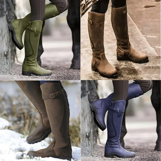 Knielange Stiefel | Wasserfest | Rutschfest | Reitstiefel | Damenstiefel EB