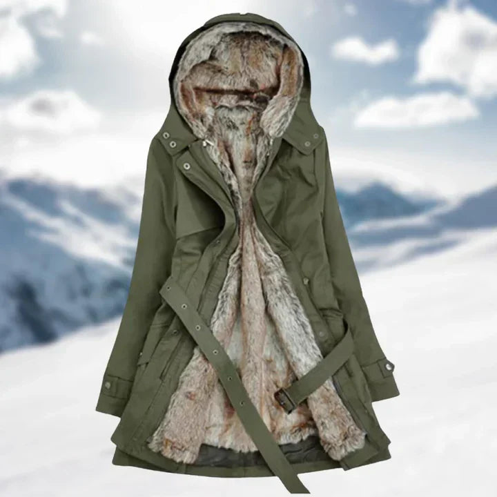 EB | Langer Wintermantel für Damen mit Schickem Look