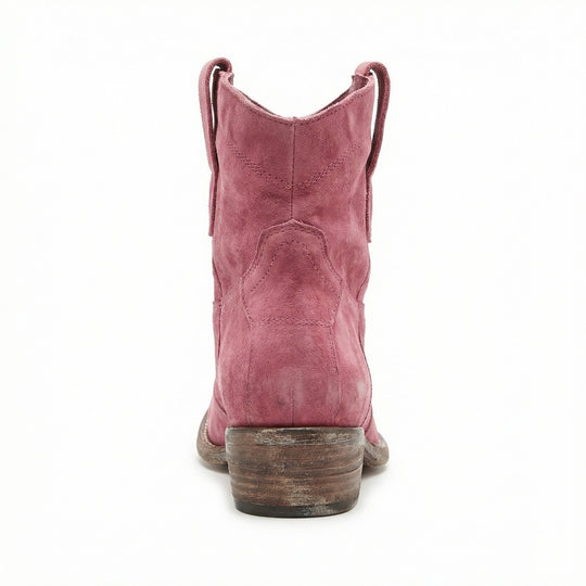 Kurze Cowboy-Stiefel | Western | Wildleder | Knöchel-Stiefel | Damenstiefel EB