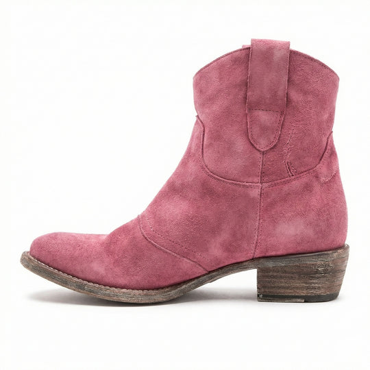 Kurze Cowboy-Stiefel | Western | Wildleder | Knöchel-Stiefel | Damenstiefel EB
